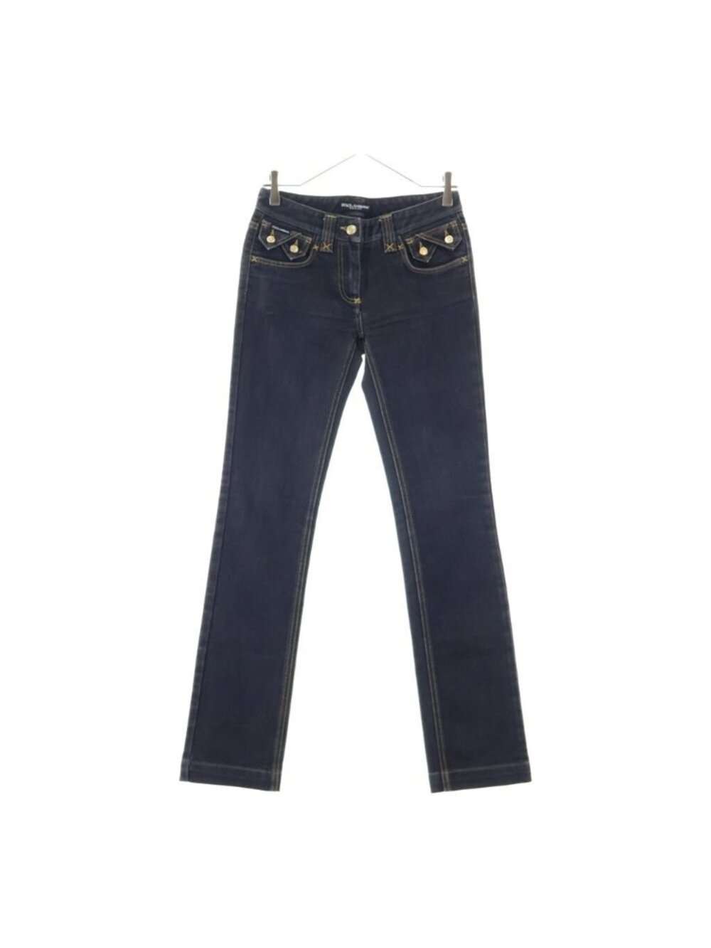 Dolce & Gabbana Denim Pants Zip Fly Skinny Black